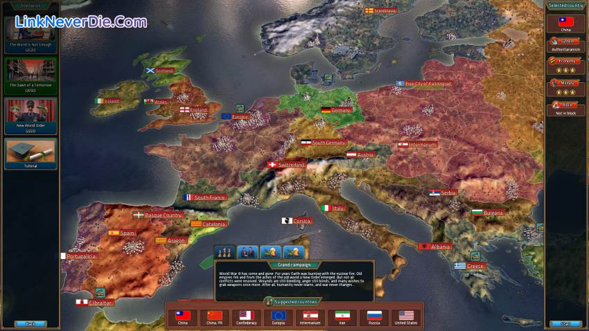 Hình ảnh trong game Realpolitiks (screenshot) Hình ảnh trong game Realpolitiks (screenshot)