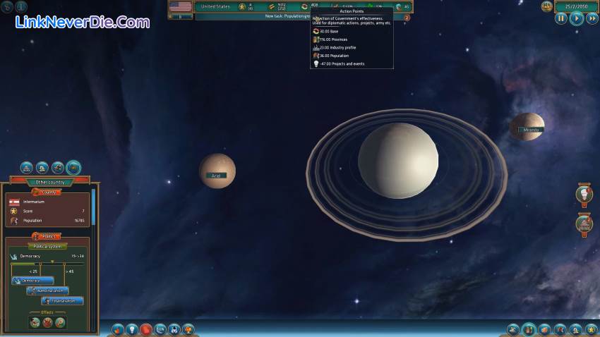 Hình ảnh trong game Realpolitiks (screenshot) Hình ảnh trong game Realpolitiks (screenshot)