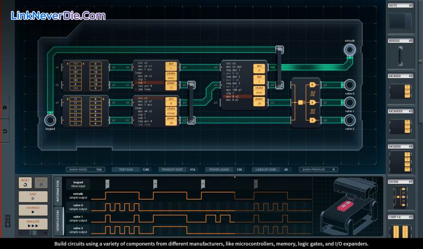 Hình ảnh trong game SHENZHEN I/O (screenshot) Hình ảnh trong game SHENZHEN I/O (screenshot)