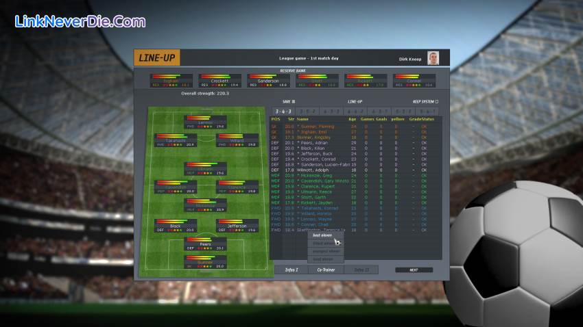 Hình ảnh trong game Club Manager (screenshot) Hình ảnh trong game Club Manager (screenshot)