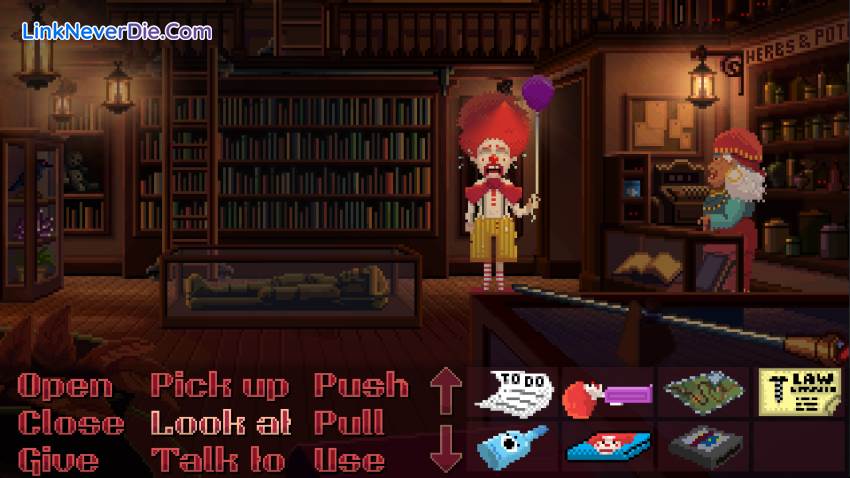 Hình ảnh trong game Thimbleweed Park (screenshot) Hình ảnh trong game Thimbleweed Park (screenshot)