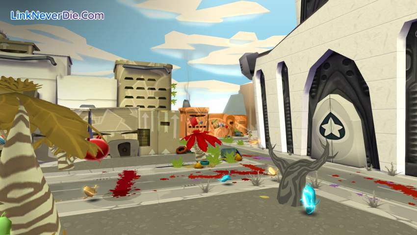 Hình ảnh trong game de Blob (screenshot) Hình ảnh trong game de Blob (screenshot)