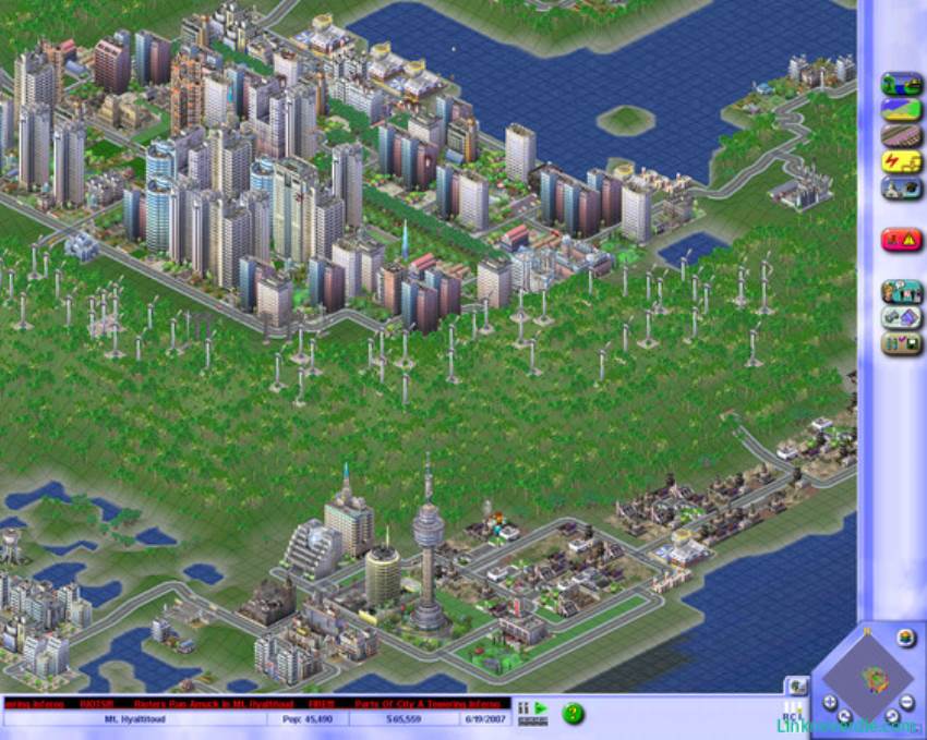 Hình ảnh trong game SimCity 3000 (screenshot) Hình ảnh trong game SimCity 3000 (screenshot)