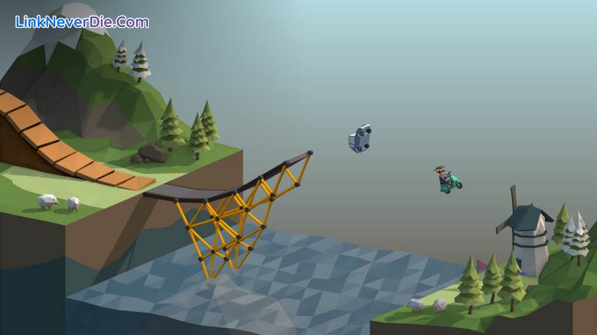 Hình ảnh trong game Poly Bridge (screenshot) Hình ảnh trong game Poly Bridge (screenshot)