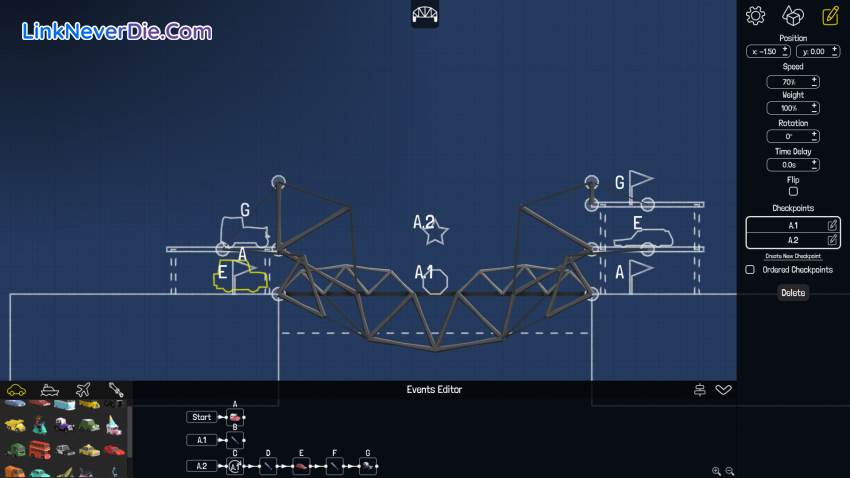 Hình ảnh trong game Poly Bridge (screenshot) Hình ảnh trong game Poly Bridge (screenshot)