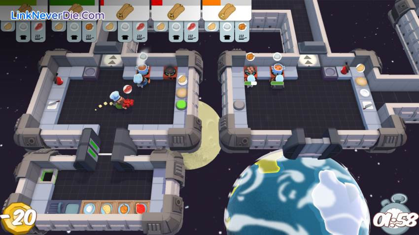 Hình ảnh trong game Overcooked (screenshot) Hình ảnh trong game Overcooked (screenshot)