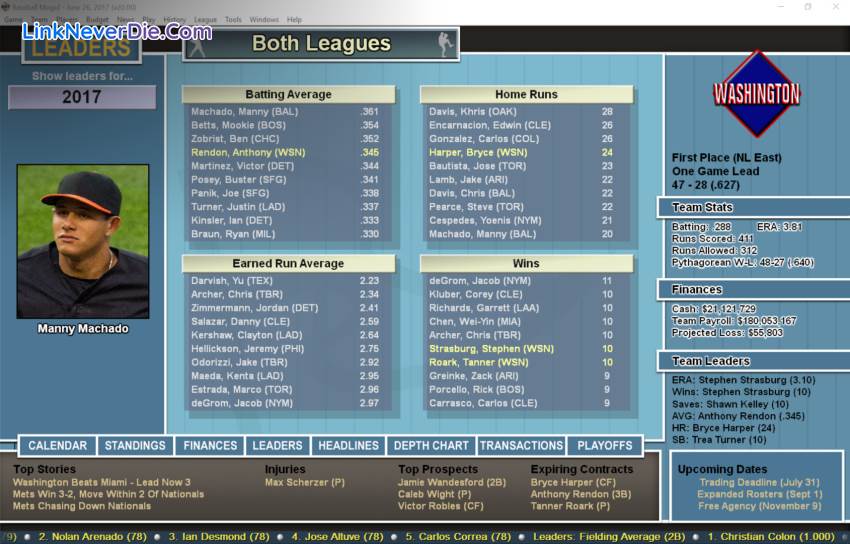 Hình ảnh trong game Baseball Mogul (screenshot) Hình ảnh trong game Baseball Mogul (screenshot)