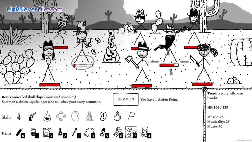 Hình ảnh trong game West of Loathing (screenshot) Hình ảnh trong game West of Loathing (screenshot)