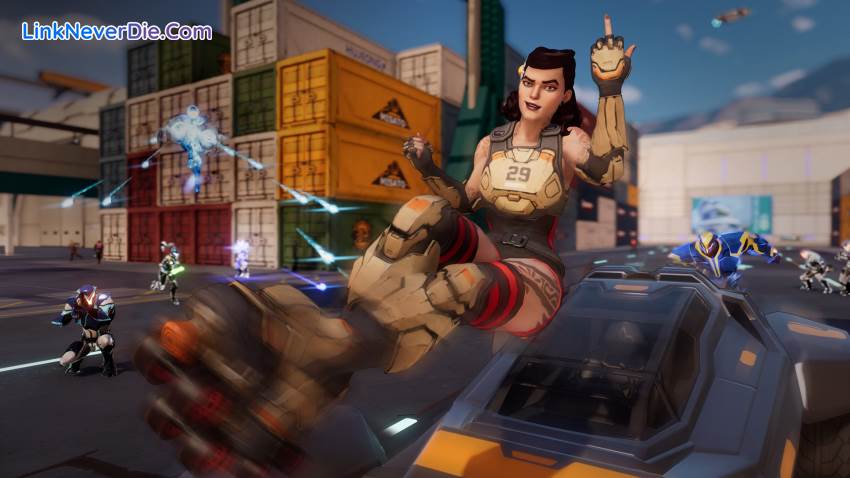 Hình ảnh trong game Agents of Mayhem (screenshot) Hình ảnh trong game Agents of Mayhem (screenshot)