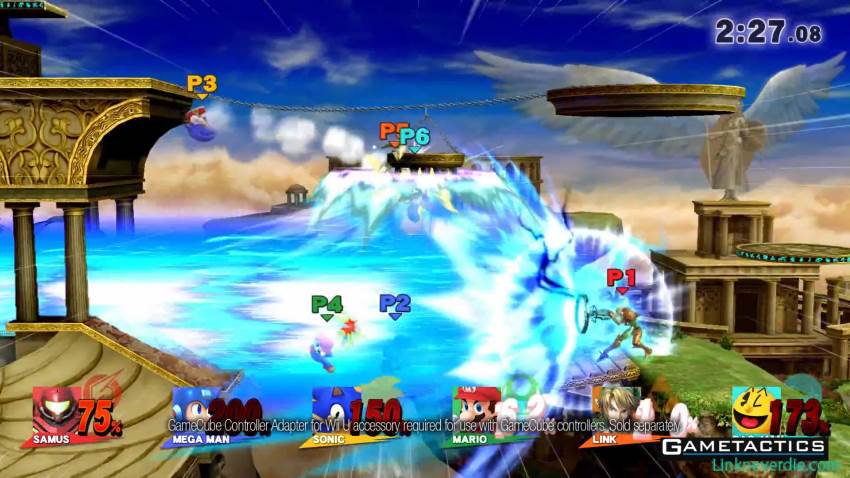 Hình ảnh trong game Super Smash Bros. (screenshot) Hình ảnh trong game Super Smash Bros. (screenshot)