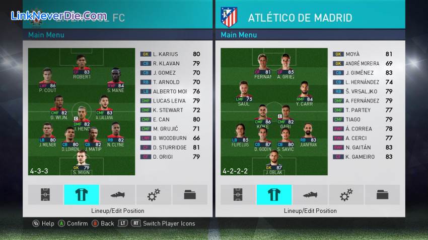 Hình ảnh trong game PES 2018 (screenshot) Hình ảnh trong game PES 2018 (screenshot)