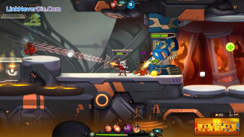 Hình ảnh trong game Awesomenauts (screenshot) Hình ảnh trong game Awesomenauts (screenshot)