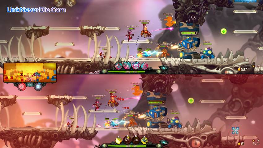 Hình ảnh trong game Awesomenauts (screenshot) Hình ảnh trong game Awesomenauts (screenshot)