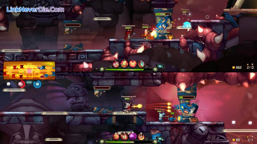 Hình ảnh trong game Awesomenauts (screenshot) Hình ảnh trong game Awesomenauts (screenshot)