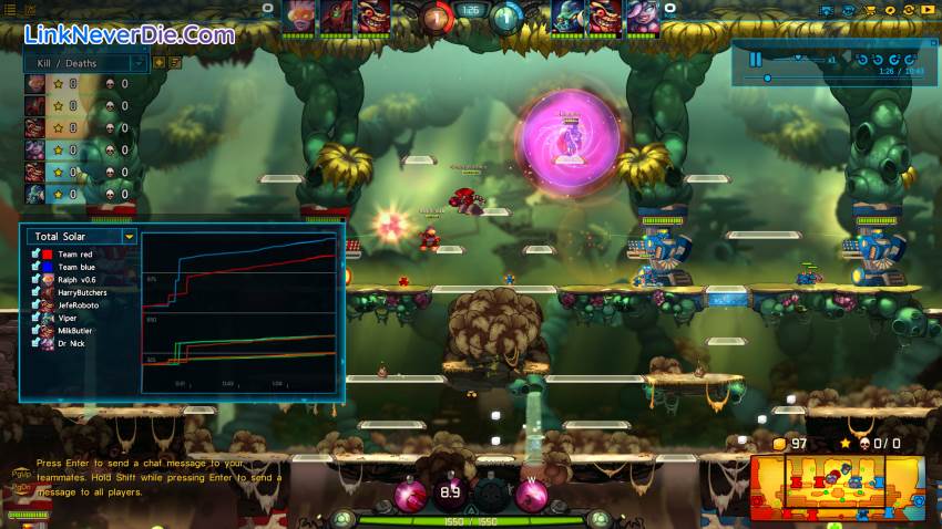 Hình ảnh trong game Awesomenauts (screenshot) Hình ảnh trong game Awesomenauts (screenshot)