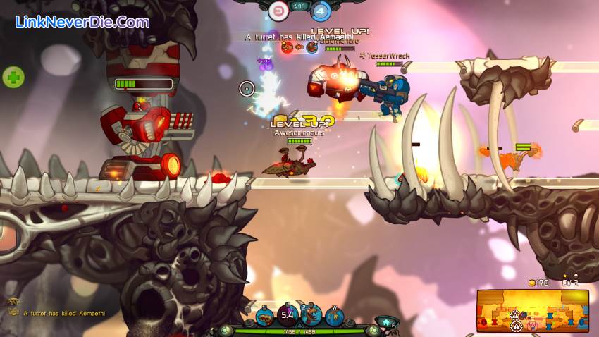 Hình ảnh trong game Awesomenauts (screenshot) Hình ảnh trong game Awesomenauts (screenshot)