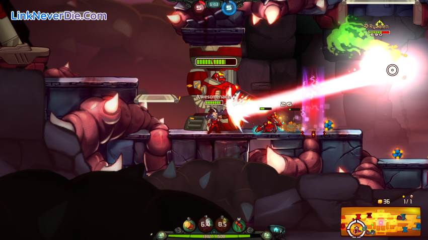 Hình ảnh trong game Awesomenauts (screenshot) Hình ảnh trong game Awesomenauts (screenshot)