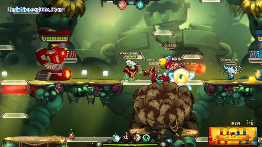 Hình ảnh trong game Awesomenauts (screenshot) Hình ảnh trong game Awesomenauts (screenshot)