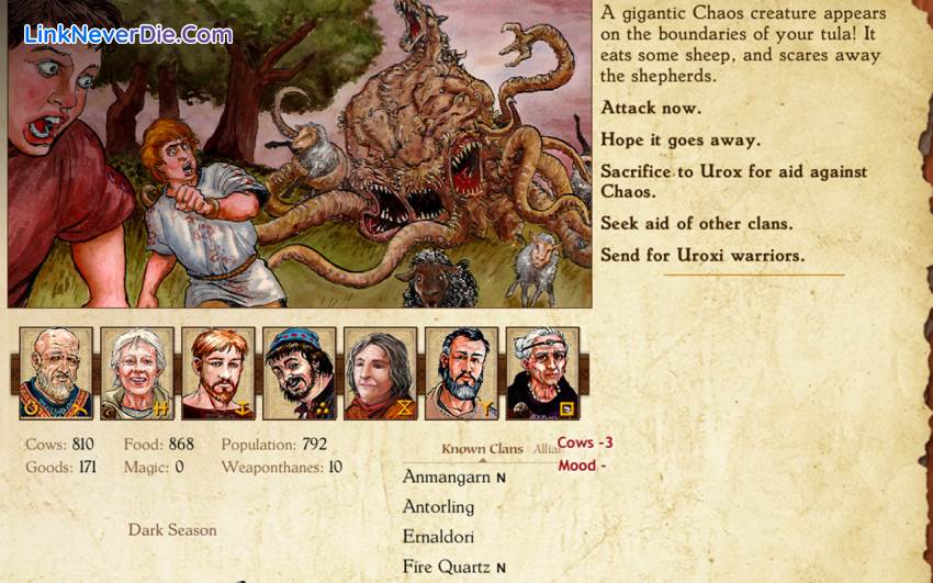 Hình ảnh trong game King of Dragon Pass (screenshot) Hình ảnh trong game King of Dragon Pass (screenshot)