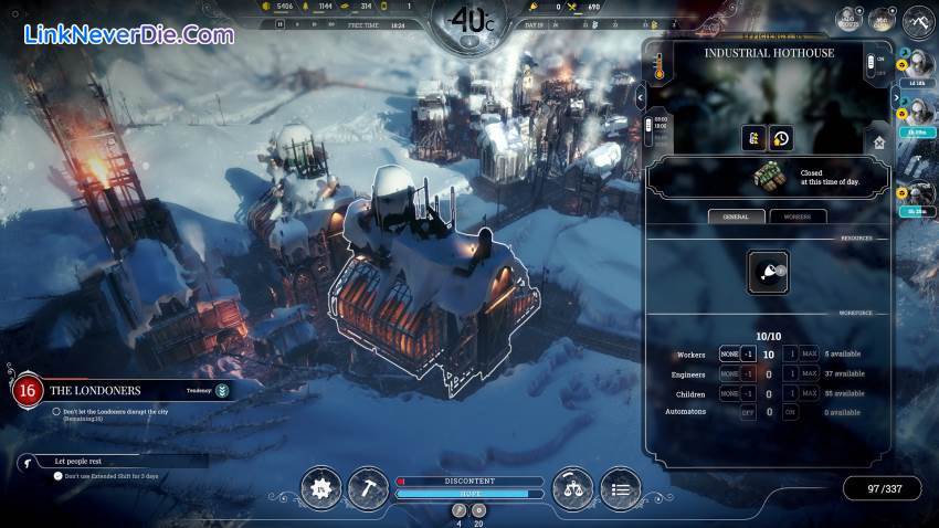 Hình ảnh trong game Frostpunk (screenshot) Hình ảnh trong game Frostpunk (screenshot)