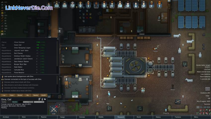 Hình ảnh trong game RimWorld (screenshot) Hình ảnh trong game RimWorld (screenshot)