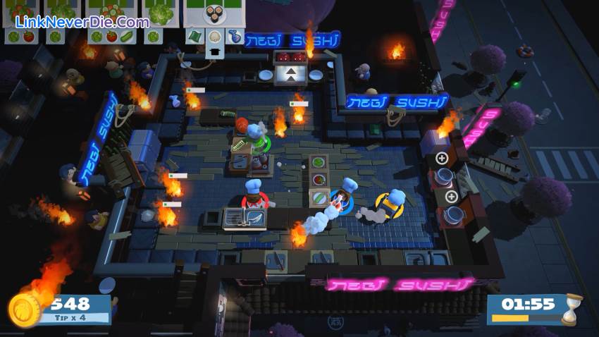 Hình ảnh trong game Overcooked! 2 (screenshot) Hình ảnh trong game Overcooked! 2 (screenshot)