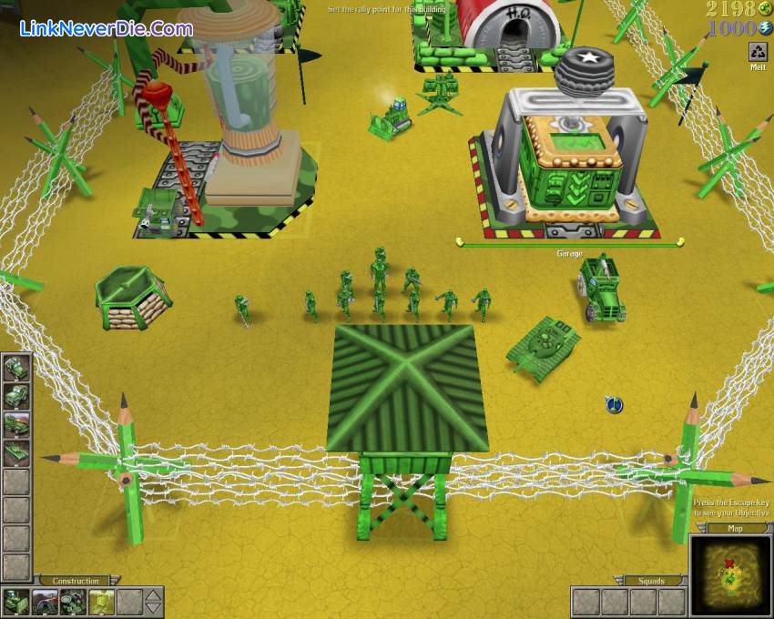 Hình ảnh trong game Army Men RTS (screenshot) Hình ảnh trong game Army Men RTS (screenshot)