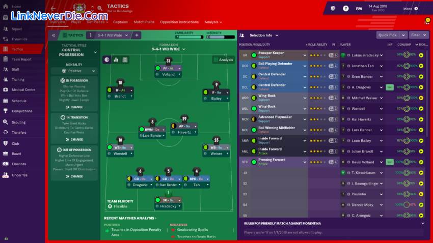Hình ảnh trong game Football Manager 2019 (screenshot) Hình ảnh trong game Football Manager 2019 (screenshot)