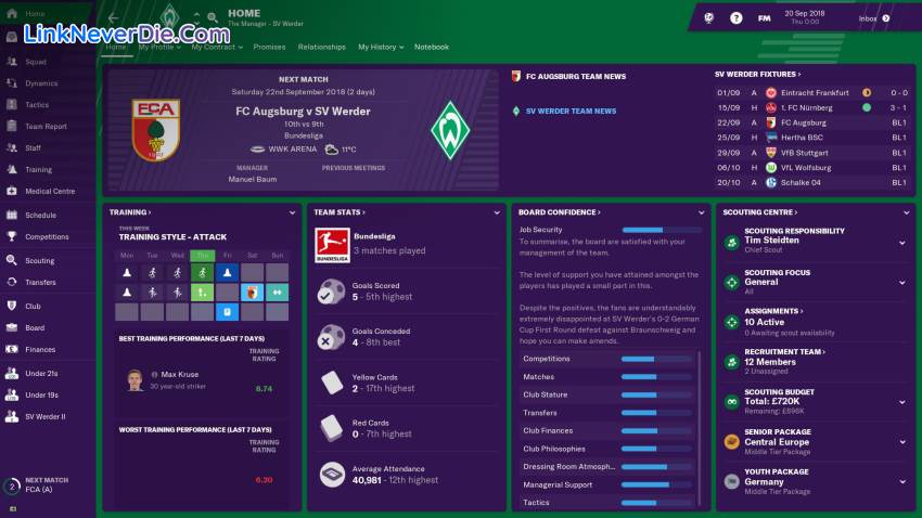Hình ảnh trong game Football Manager 2019 (screenshot) Hình ảnh trong game Football Manager 2019 (screenshot)
