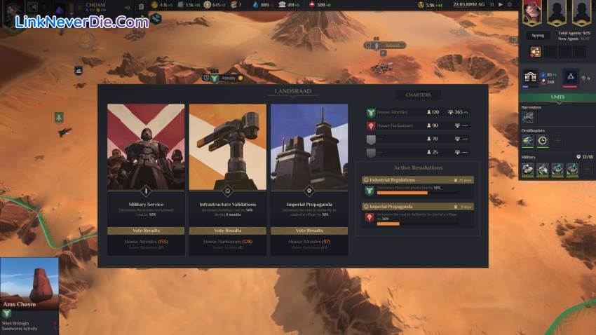 Hình ảnh trong game Dune: Spice Wars (screenshot) Hình ảnh trong game Dune: Spice Wars (screenshot)