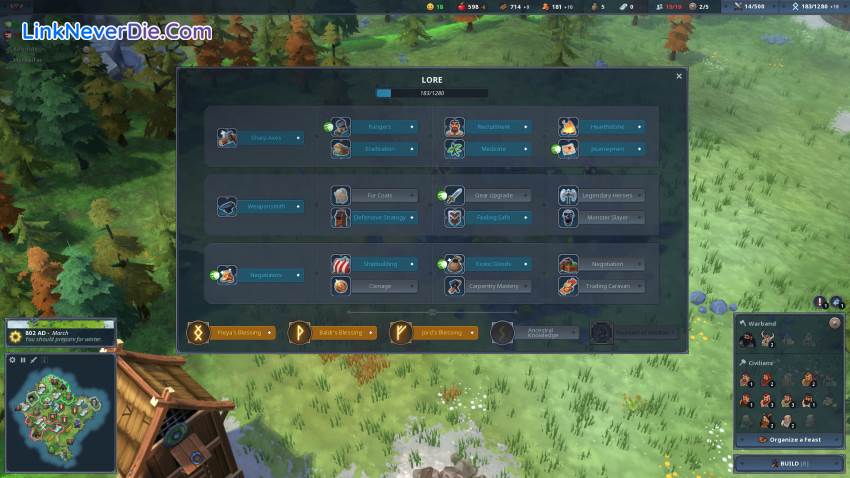 Hình ảnh trong game Northgard (screenshot) Hình ảnh trong game Northgard (screenshot)