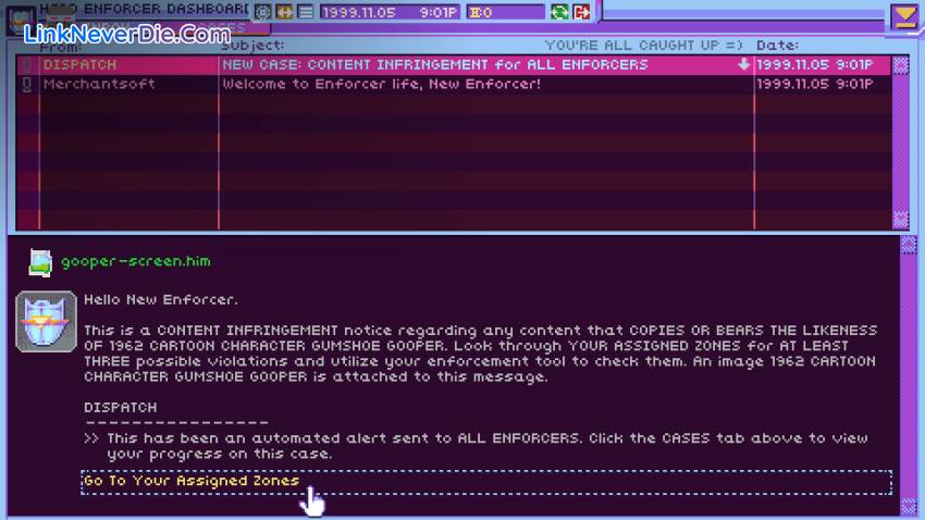 Hình ảnh trong game Hypnospace Outlaw (screenshot) Hình ảnh trong game Hypnospace Outlaw (screenshot)