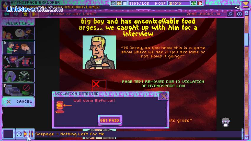 Hình ảnh trong game Hypnospace Outlaw (screenshot) Hình ảnh trong game Hypnospace Outlaw (screenshot)
