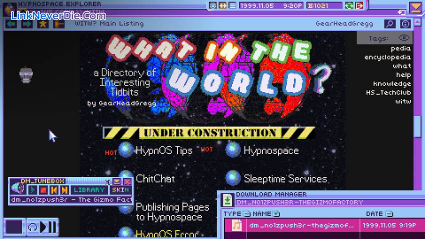 Hình ảnh trong game Hypnospace Outlaw (screenshot) Hình ảnh trong game Hypnospace Outlaw (screenshot)