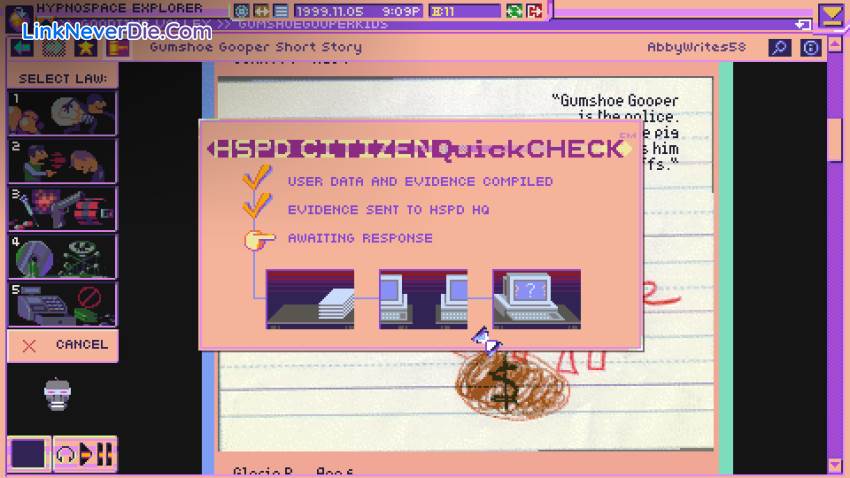 Hình ảnh trong game Hypnospace Outlaw (screenshot) Hình ảnh trong game Hypnospace Outlaw (screenshot)