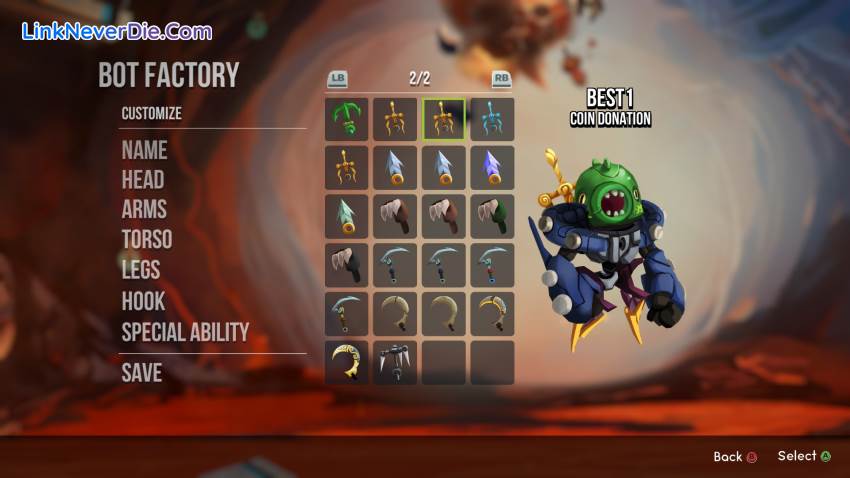 Hình ảnh trong game Hookbots (screenshot) Hình ảnh trong game Hookbots (screenshot)