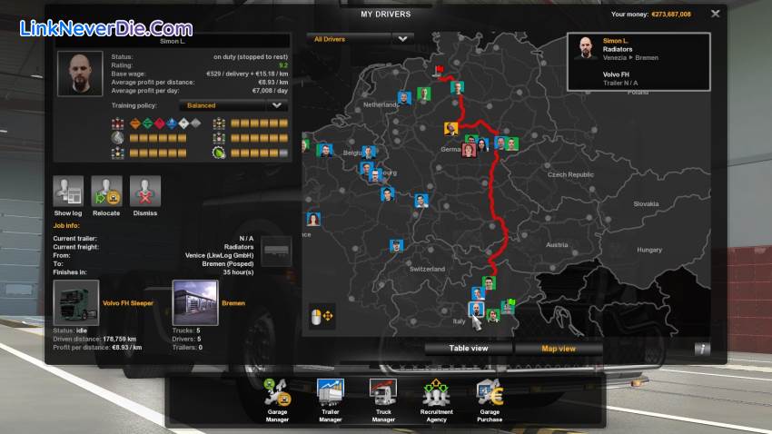 Hình ảnh trong game Euro Truck Simulator 2 (screenshot) Hình ảnh trong game Euro Truck Simulator 2 (screenshot)