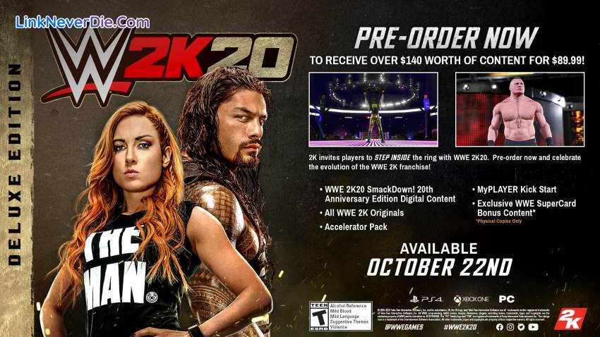 Hình ảnh trong game WWE 2K20 (screenshot) Hình ảnh trong game WWE 2K20 (screenshot)