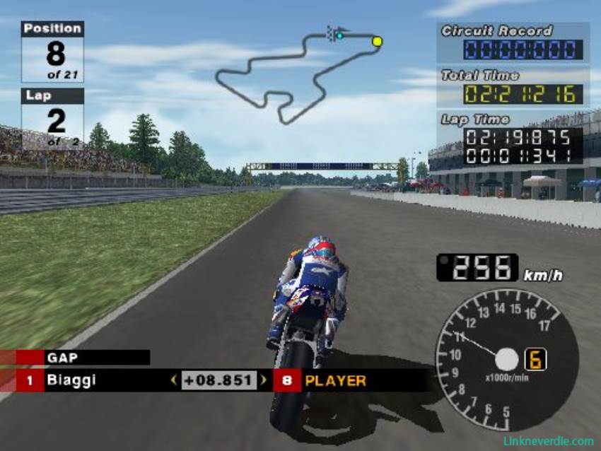 Hình ảnh trong game MotoGP 3 (screenshot) Hình ảnh trong game MotoGP 3 (screenshot)