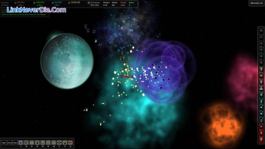 Hình ảnh trong game AI War (screenshot) Hình ảnh trong game AI War (screenshot)