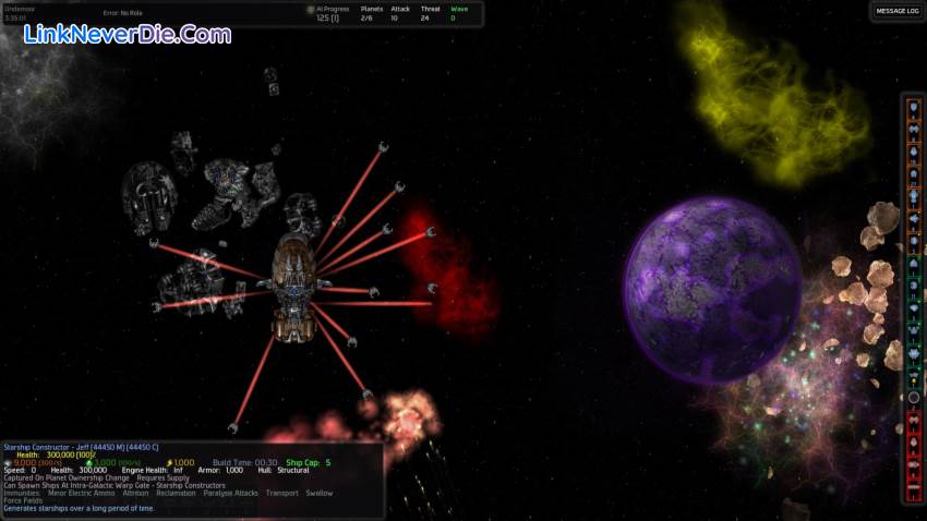 Hình ảnh trong game AI War (screenshot) Hình ảnh trong game AI War (screenshot)