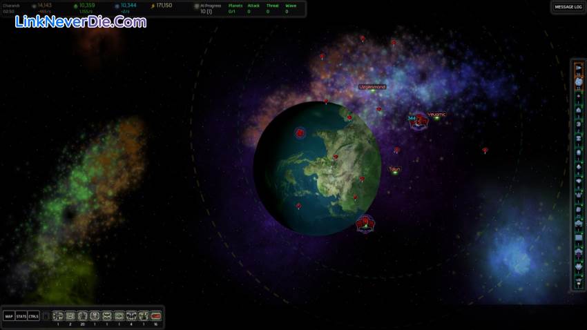 Hình ảnh trong game AI War (screenshot) Hình ảnh trong game AI War (screenshot)