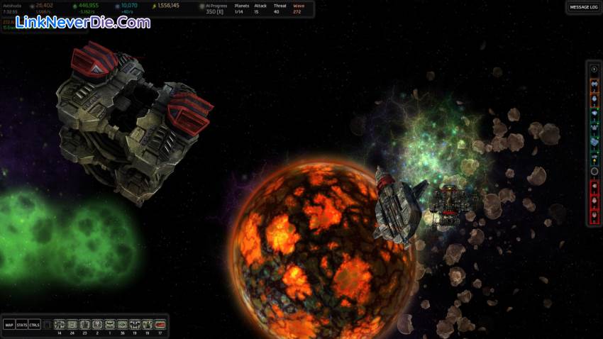 Hình ảnh trong game AI War (screenshot) Hình ảnh trong game AI War (screenshot)