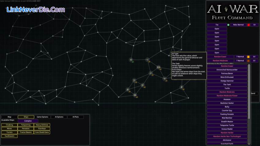 Hình ảnh trong game AI War (screenshot) Hình ảnh trong game AI War (screenshot)
