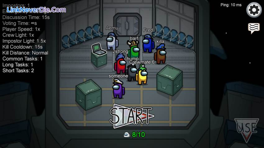 Hình ảnh trong game Among Us (screenshot) Hình ảnh trong game Among Us (screenshot)