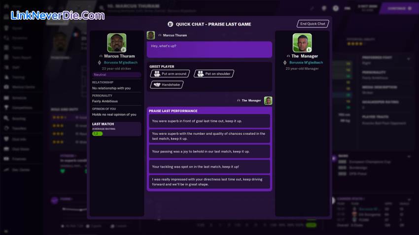 Hình ảnh trong game Football Manager 2021 (screenshot) Hình ảnh trong game Football Manager 2021 (screenshot)