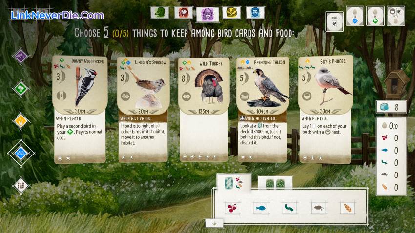 Hình ảnh trong game Wingspan (screenshot) Hình ảnh trong game Wingspan (screenshot)