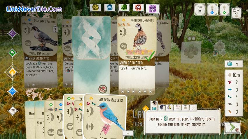 Hình ảnh trong game Wingspan (screenshot) Hình ảnh trong game Wingspan (screenshot)
