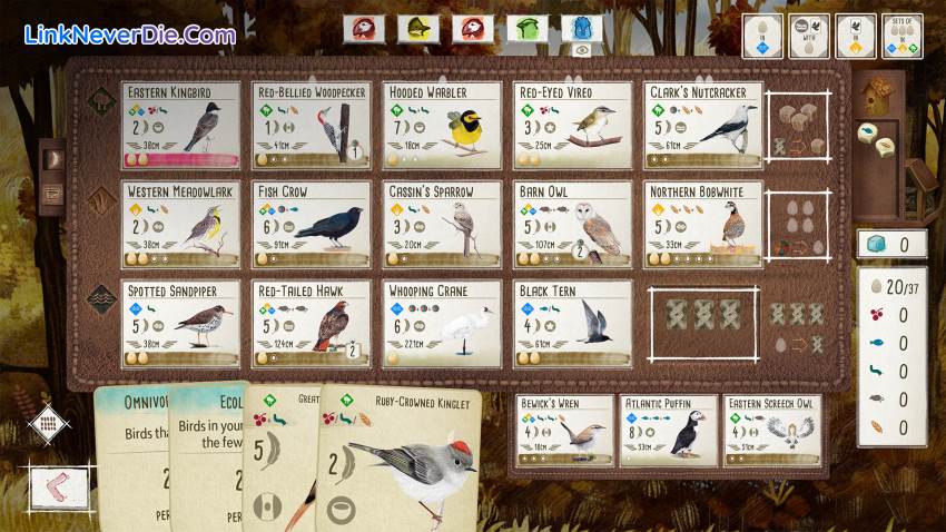 Hình ảnh trong game Wingspan (screenshot) Hình ảnh trong game Wingspan (screenshot)