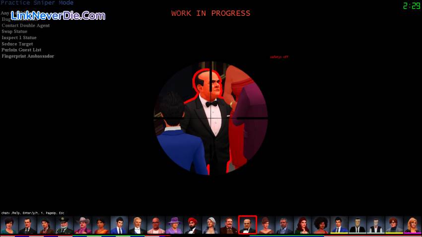 Hình ảnh trong game SpyParty (screenshot) Hình ảnh trong game SpyParty (screenshot)